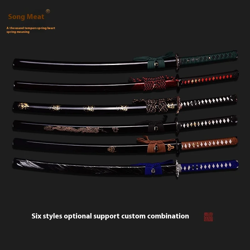 Japanese training knife iaido wooden knife Tatsu Yamashiro sheathed martial arts performance prop knife.