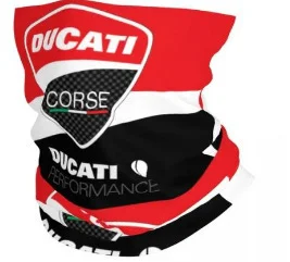 Pañuelo para el cuello con diseño de motocicleta Ducati, bufanda con estampado de carreras Ducati, pasamontañas multiusos para exteriores, unisex, para adultos, resistente al viento