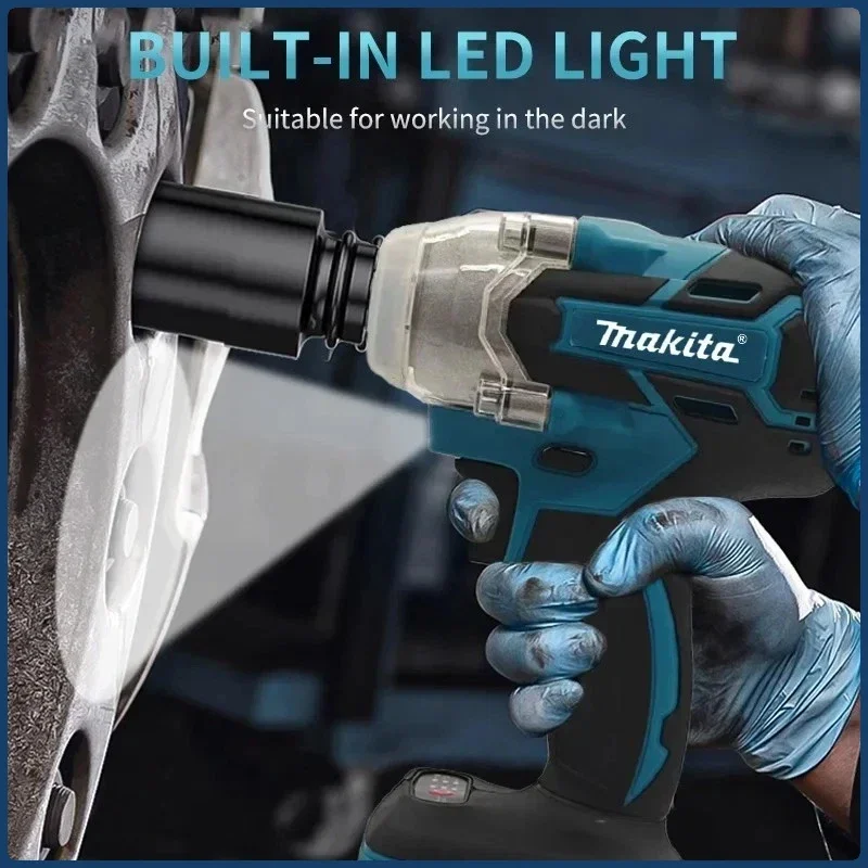 ماكيتا DTW600 مفتاح ربط بدون فرش مفتاح كهربائي لاسلكي عزم دوران عالي قابل لإعادة الشحن 18 فولت أدوات كهربائية لإصلاح السيارات #6