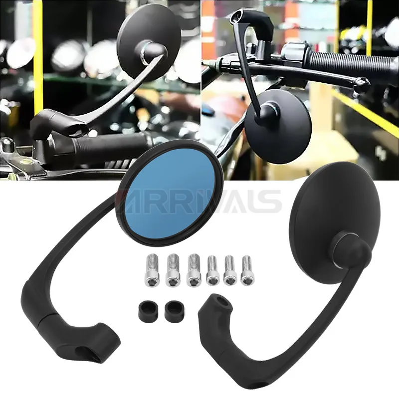 

Universal 8/10mm Round Motorcycle Motorbike Scooters Rearview Mirror Side FOR Cafe Racer view Mirrors