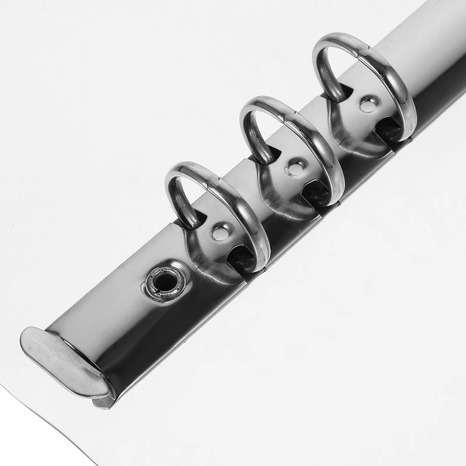 1 مجموعة فضفاضة ورقة الموثق غطاء العملي PVC دفتر شل قابل للتعديل حلقة ملزمة حزام إغلاق لمكتب المدرسة وثيقة