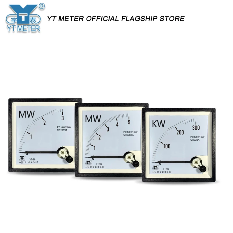 CP96 10KV/100V three-phase active power meter 100kw 200kw 30mw 5mw kilowatt meter megawatt meter