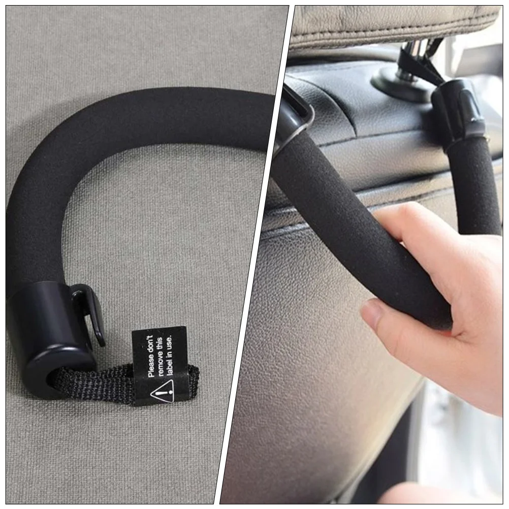 Plastic Car Safety Headrest Grab Handles Passenger Grip Adjustable Seat Back Armrest Vehicle Entry Exit Support Strong