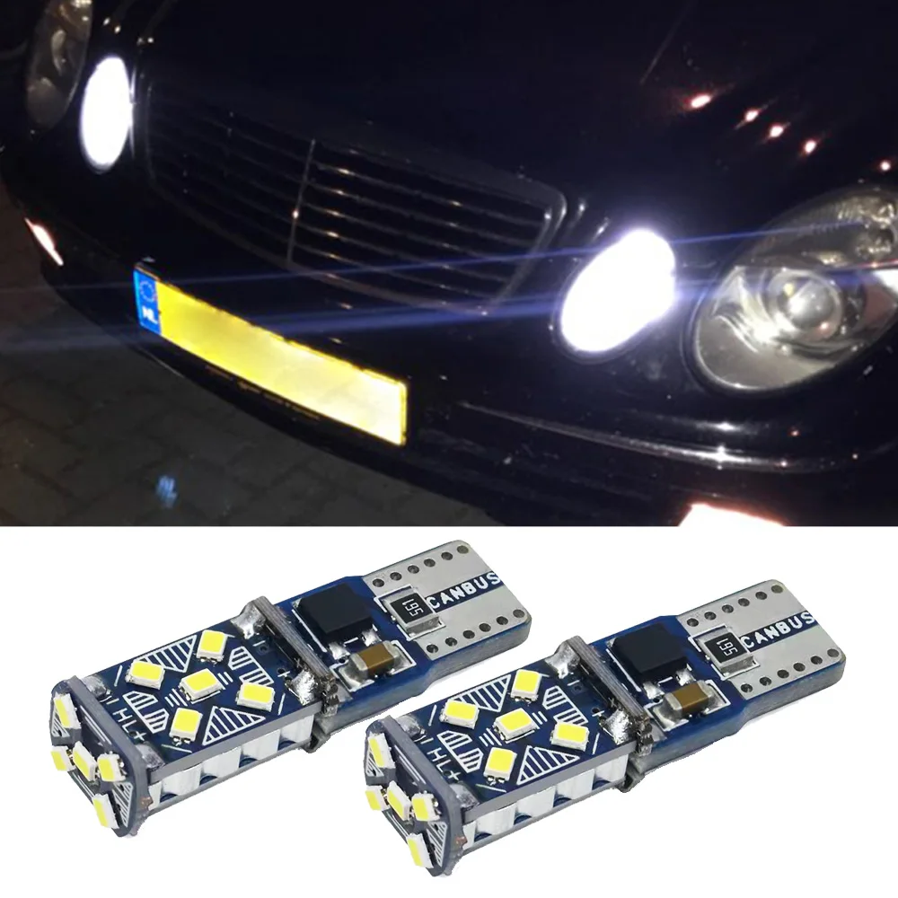 

2Pcs Canbus Parking Light For Mercedes Benz W202 W220 W124 W211 W222 X204 W164 W204 W203 W210 T10 194 168 W5W LED Bulb