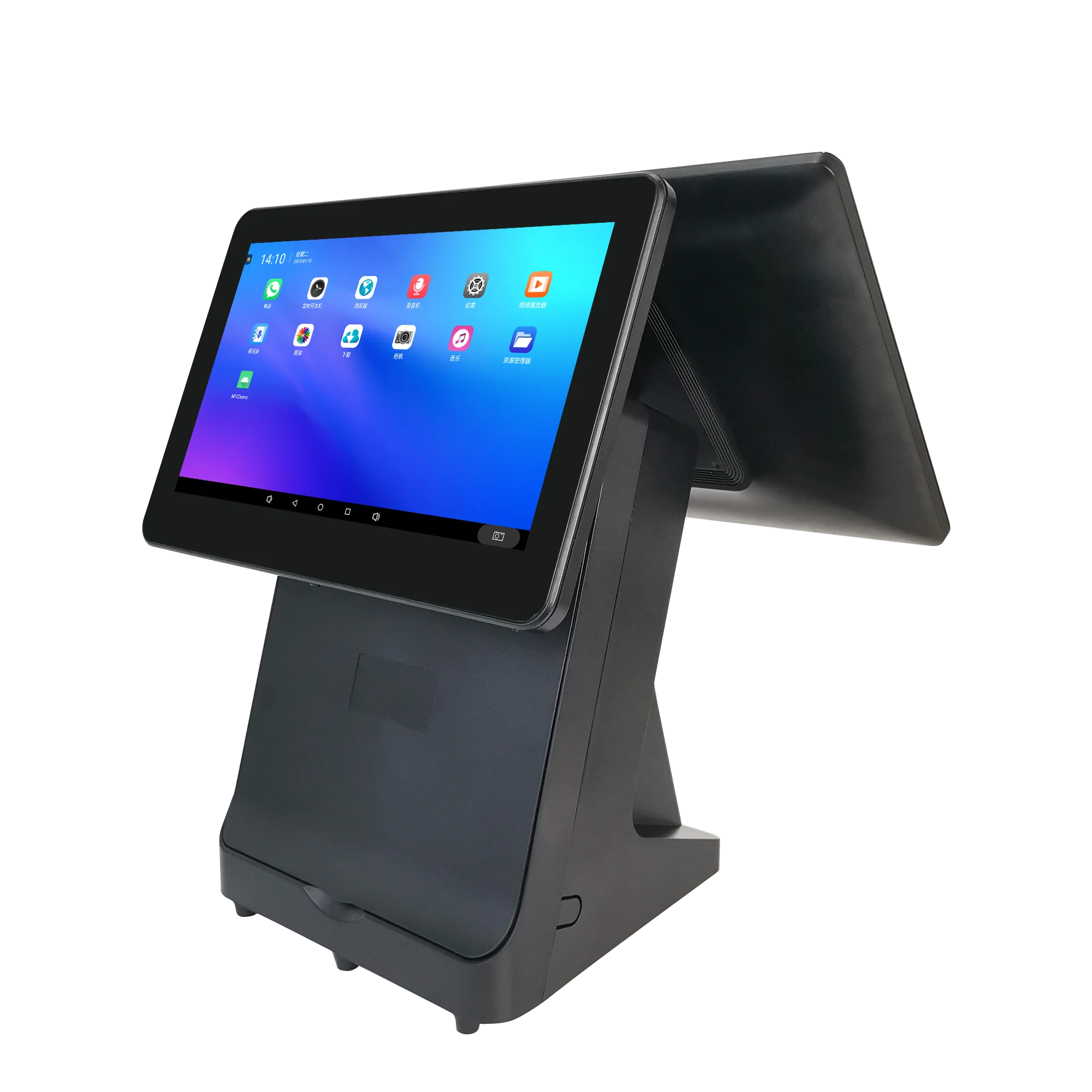 Cash Register,Restaurant Desktop Touch Screen All in One,POS System, Dual System,POS Terminal,Retail Catering Sales Equipment