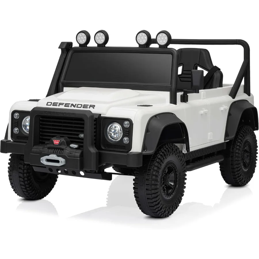 Samochód elektryczny dla dzieci 12V, licencjonowany SUV z pilotem, światła LED, Bluetooth, muzyka USB/AUX, wiele prędkości - Wh