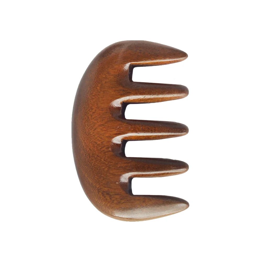 

Skin-friendly Hair Combs Portable Massage Scalp Wooden 5 Tooth Bamboo Retro Design