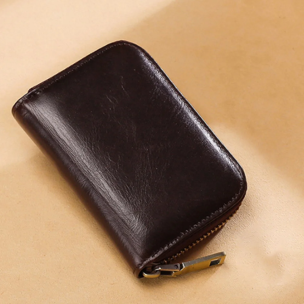 

1pc Pu Wallet For Small Change Multifunctional Coin Zipper Bag 10 Cards Slots Organizer Compact Unisex Cards Pouch