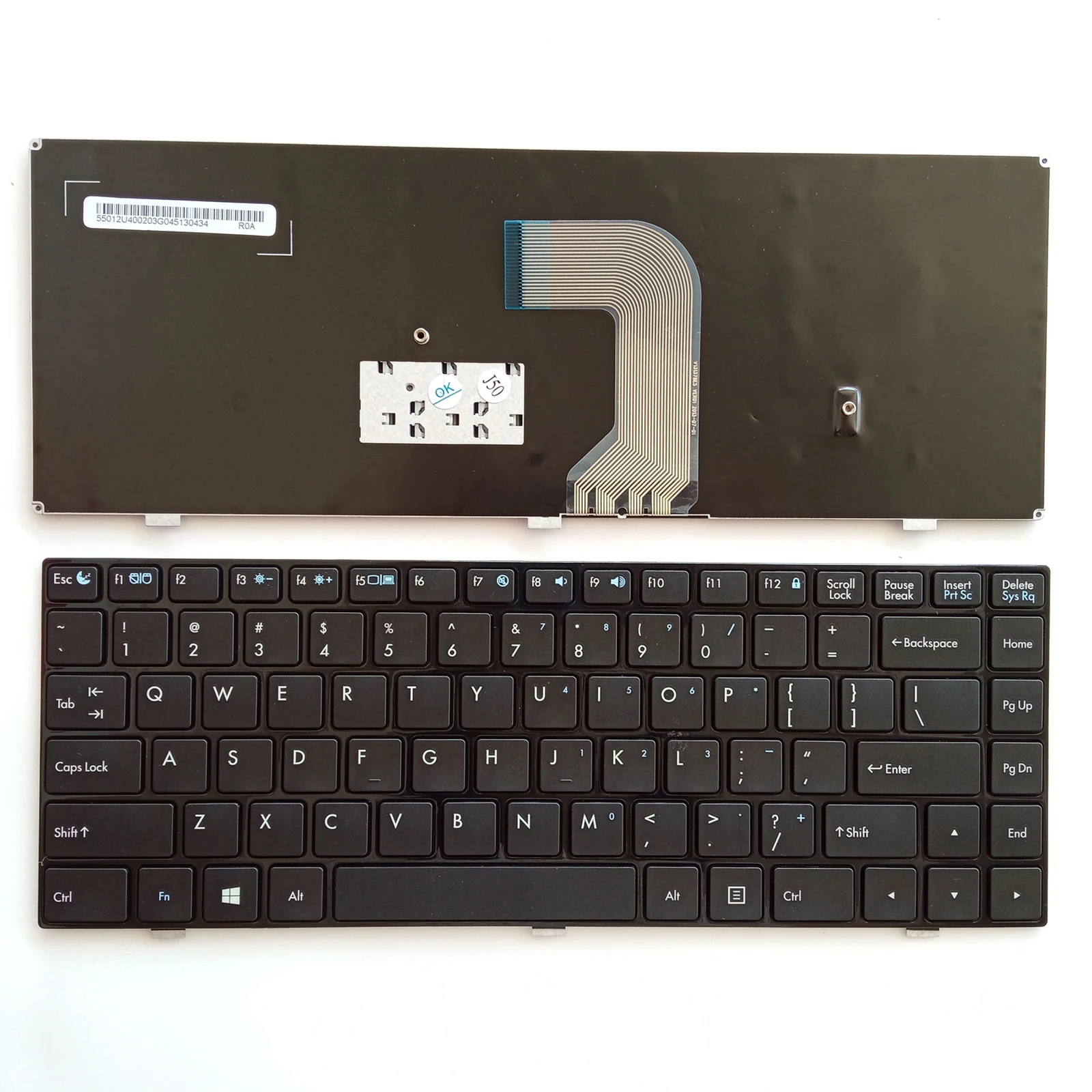 

US Layout for Tsinghua Tongfang Chaorui Z40 Z40A/T/G Z400 K480A Fengrui T46H K68 T40 V131378ES VER01 2013-07-01 Laptop Keyboard