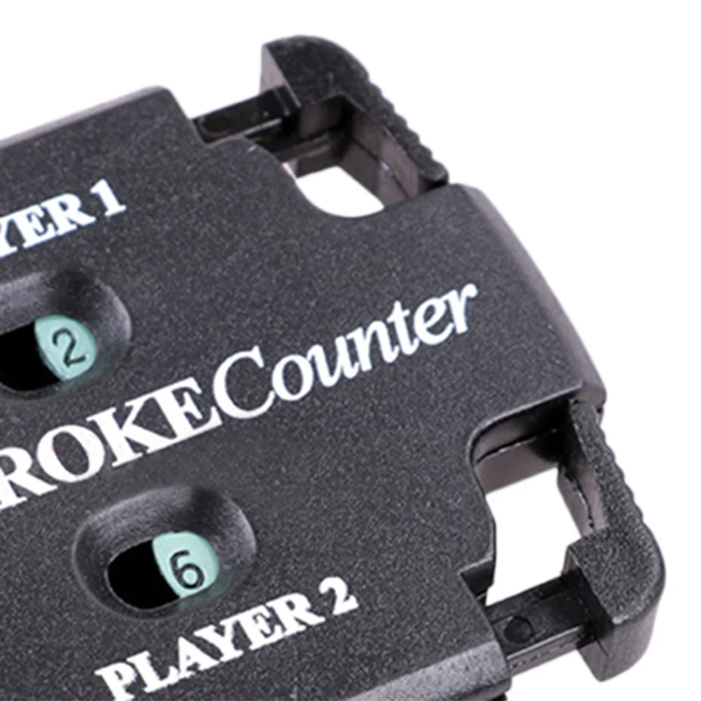 عداد نقاط الجولف الاحترافي المربع الصغير باللون الأسود المدمج المزدوج الأرقام لتسجيل عداد النتيجة للاعبين