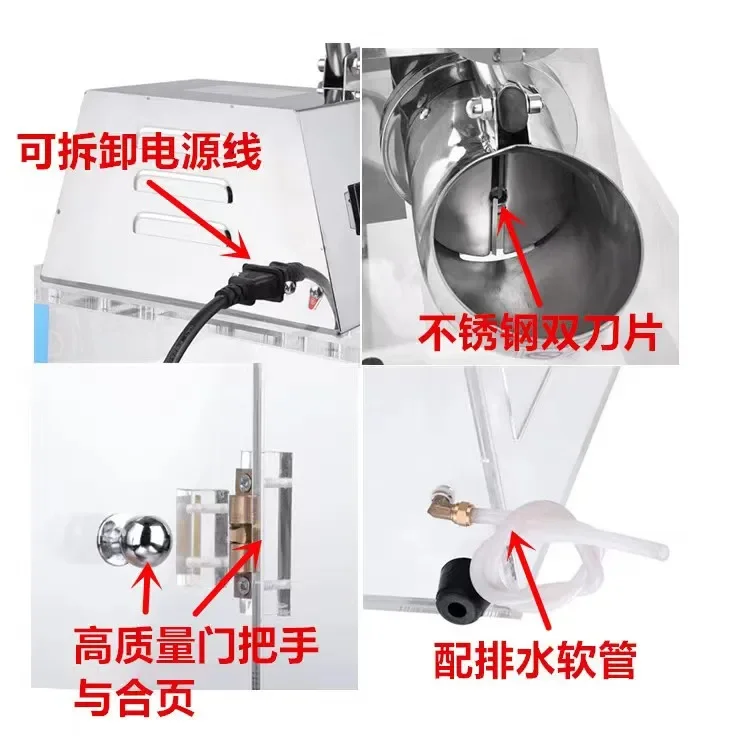 economic summer Snow cone maker  party hotsell popular acrylic manual ice crusher & shavers for home manual