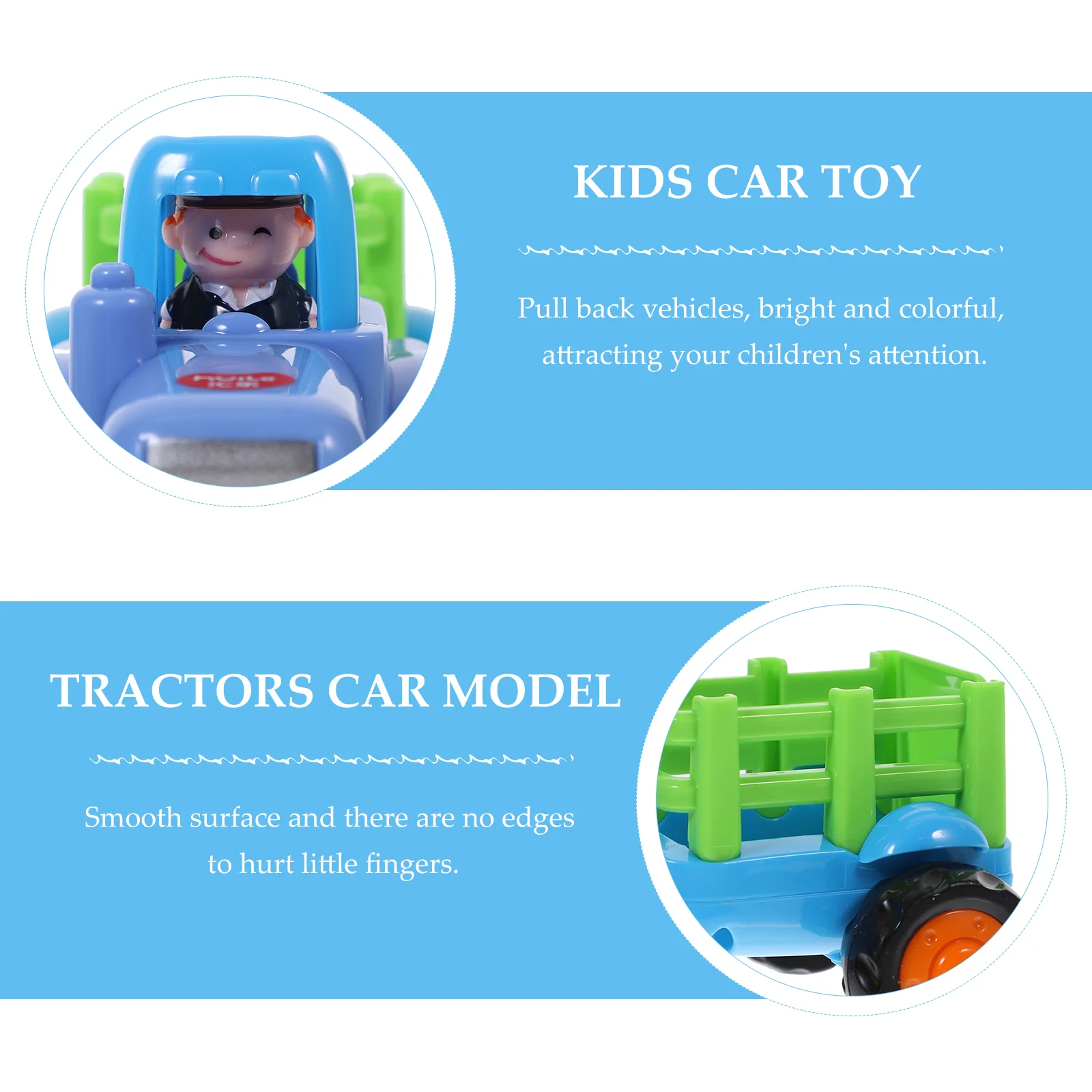 Kids Car Toy Educational Engineering Van Model Tractors Early Learning Children’s Toys