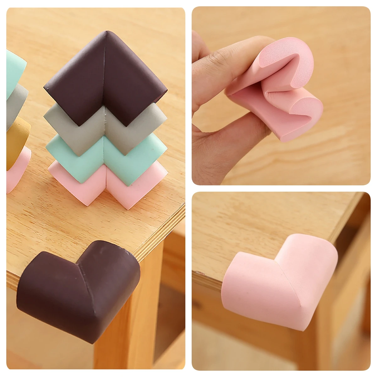 

20Pcs Furniture Edge Guard Table Corner Protector Anti-collision Foam Safety Protection Guard Desk Edge Cover Pad Corner Bumper