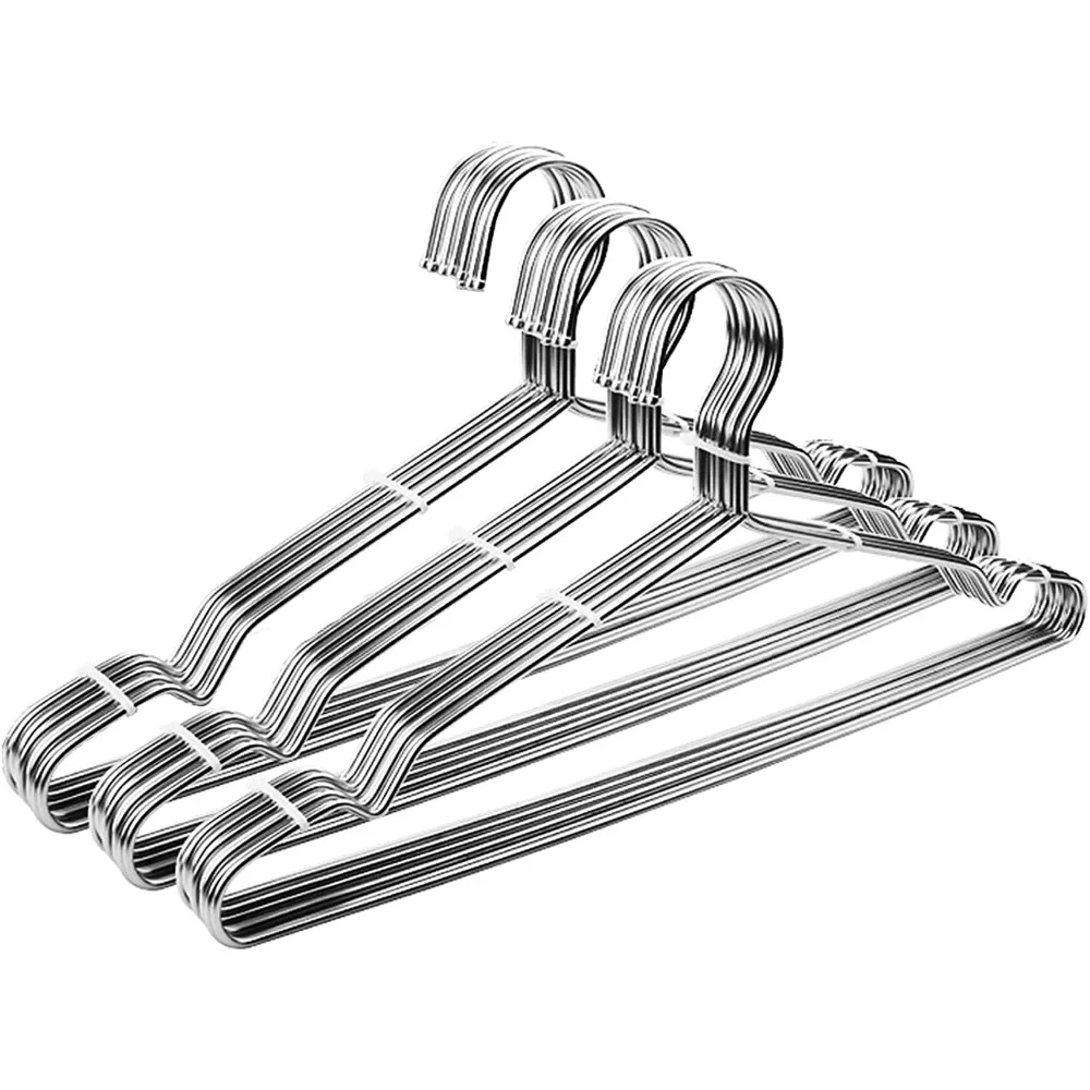 

Clothes Hangers 30 Pack Coat Hangers Non Slip Wire Hangers Clothing Hangers Heavy Duty Metal Hangers Space Saving Ultra Thin Ha