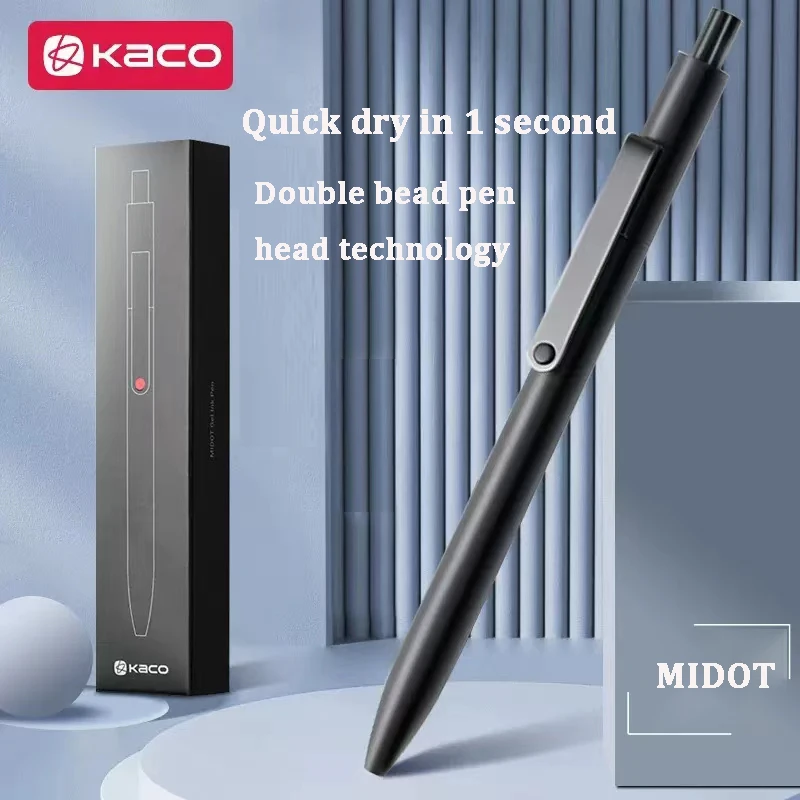 Wkład do długopisu żelowego KACO Premium, długopisy MIDOT 0,5 Business Sign, prosty elegancki prezent dla siebie, dziewczyny, kolegi z klasy, rodziny, kolegi