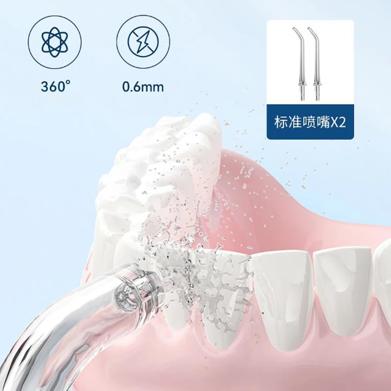 ENPULY عن طريق الفم الري M6 زائد المحمولة Bucal بالموجات فوق الصوتية الأسنان المياه النفاثة لتنظيف الأسنان Waterpulse الأسنان 140ML1600 مرات/دقيقة