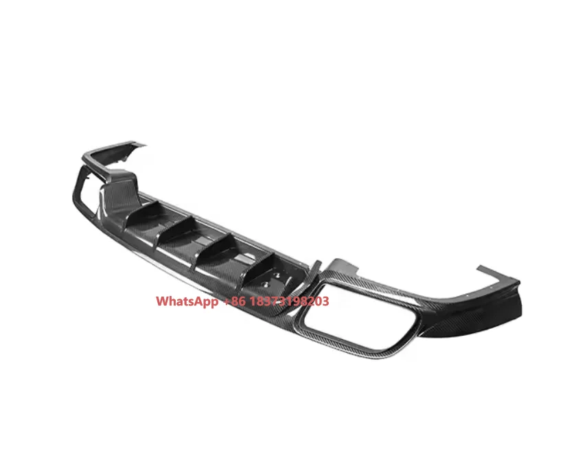 

Высококачественный комплект задней губы из углеродного волокна для Porsche Cayenne Turbo, диффузор переднего и заднего бампера с защитой