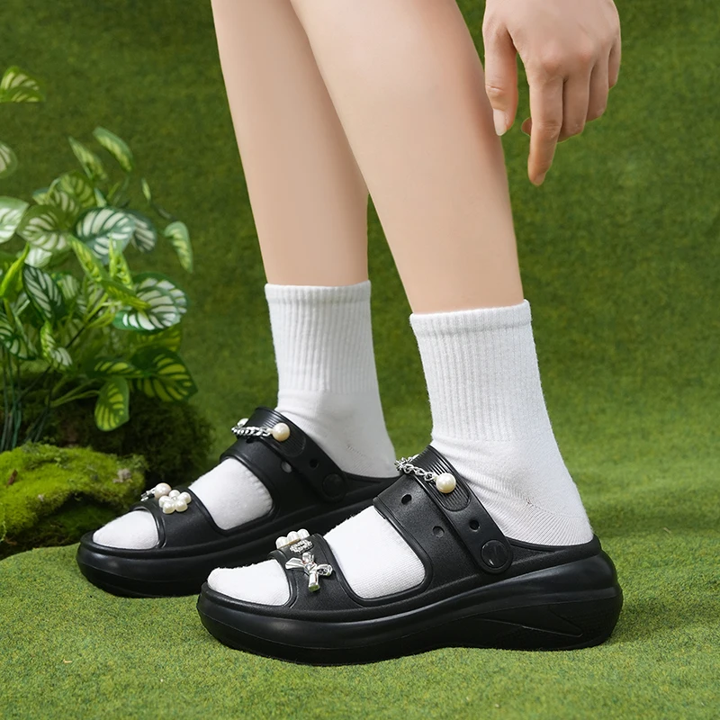 Women's Eva Platform Slides, Thick Sole Non-slip Casual Shoes_voghion.com