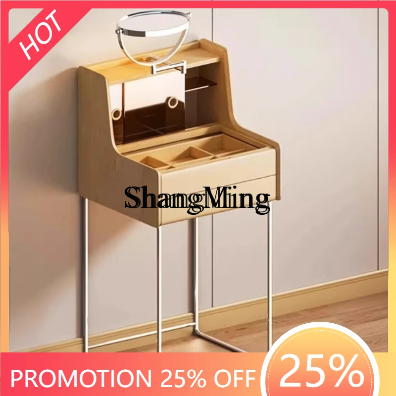 

FG good-looking Cream Wind Dresser Bedside Bedroom Modern Simple Small Mini Makeup Table Super Narrow