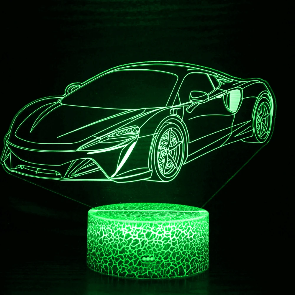 

Nighdn Sport Car Night Light for Boys Race Car 3D Optical Illusion Lamp 7 Colors Bedroom Decorations Bedside Lamp Kids Gifts