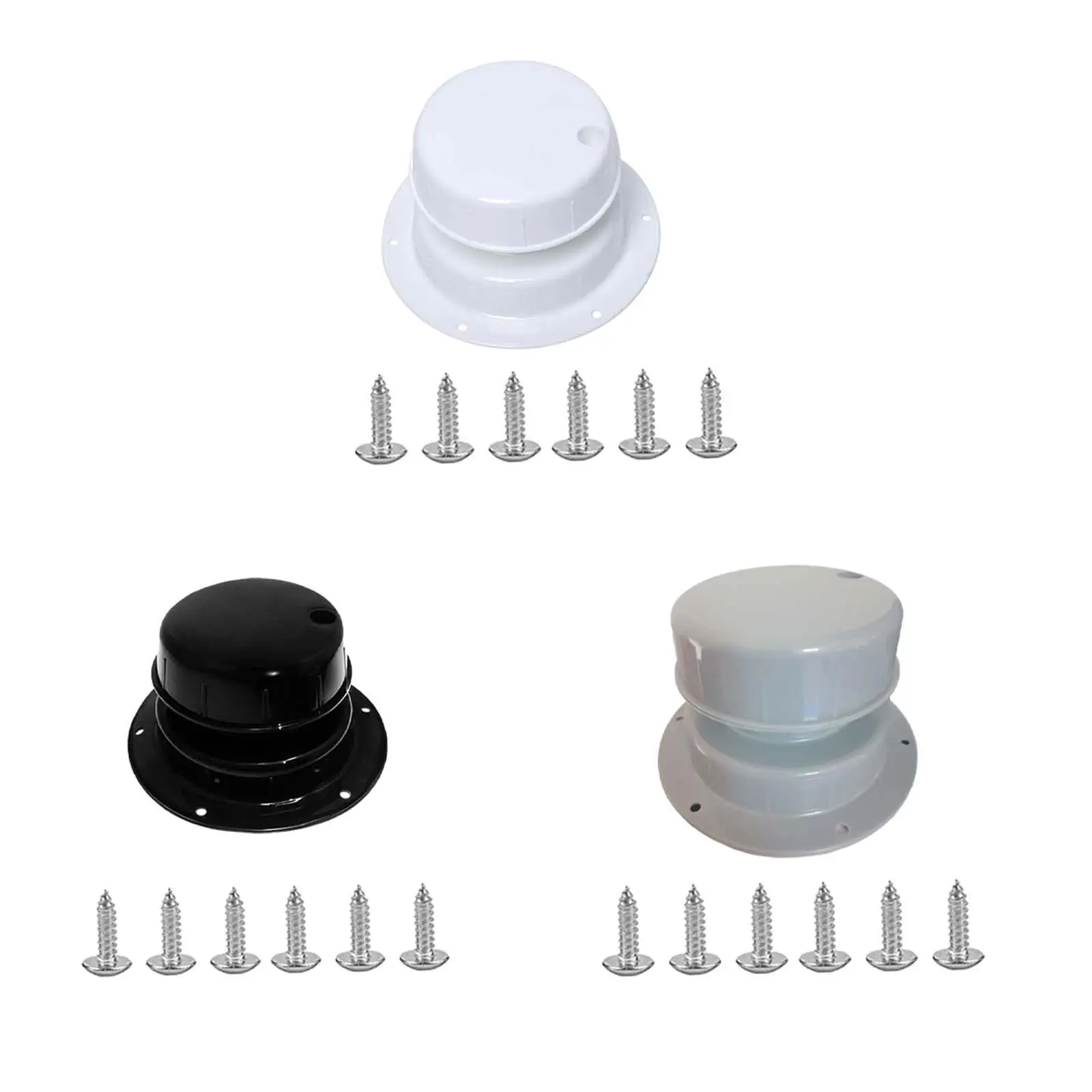 

Trailer Camper RV Roof Vent Cap Durable Plastic Sewer Ventilation Duct Cover with Screws for Outdoor Equipment