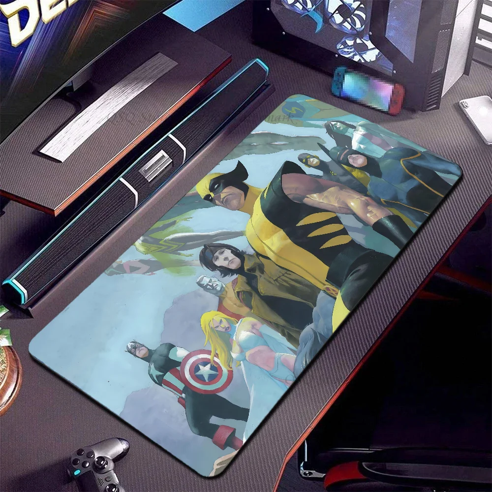 Movie Star Wolverine Mousepad XXL RGB Gaming Mouse pad HD Black Gamer accessori Large LED