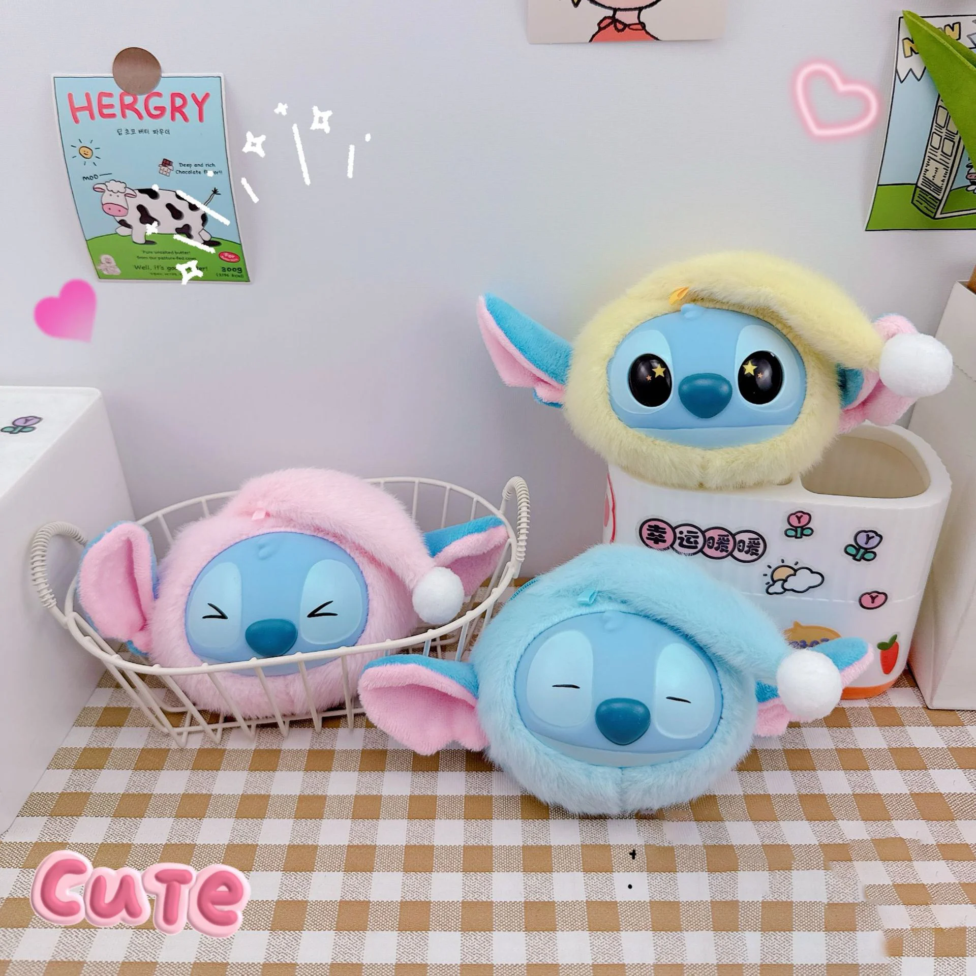 Kawaii غرزة صندوق أعمى محفظة نسائية للعملات المعدنية أكل بعض شيء قبل النوم سلسلة الفينيل لطيف دمية رقيق دمية هدية عيد ميلاد