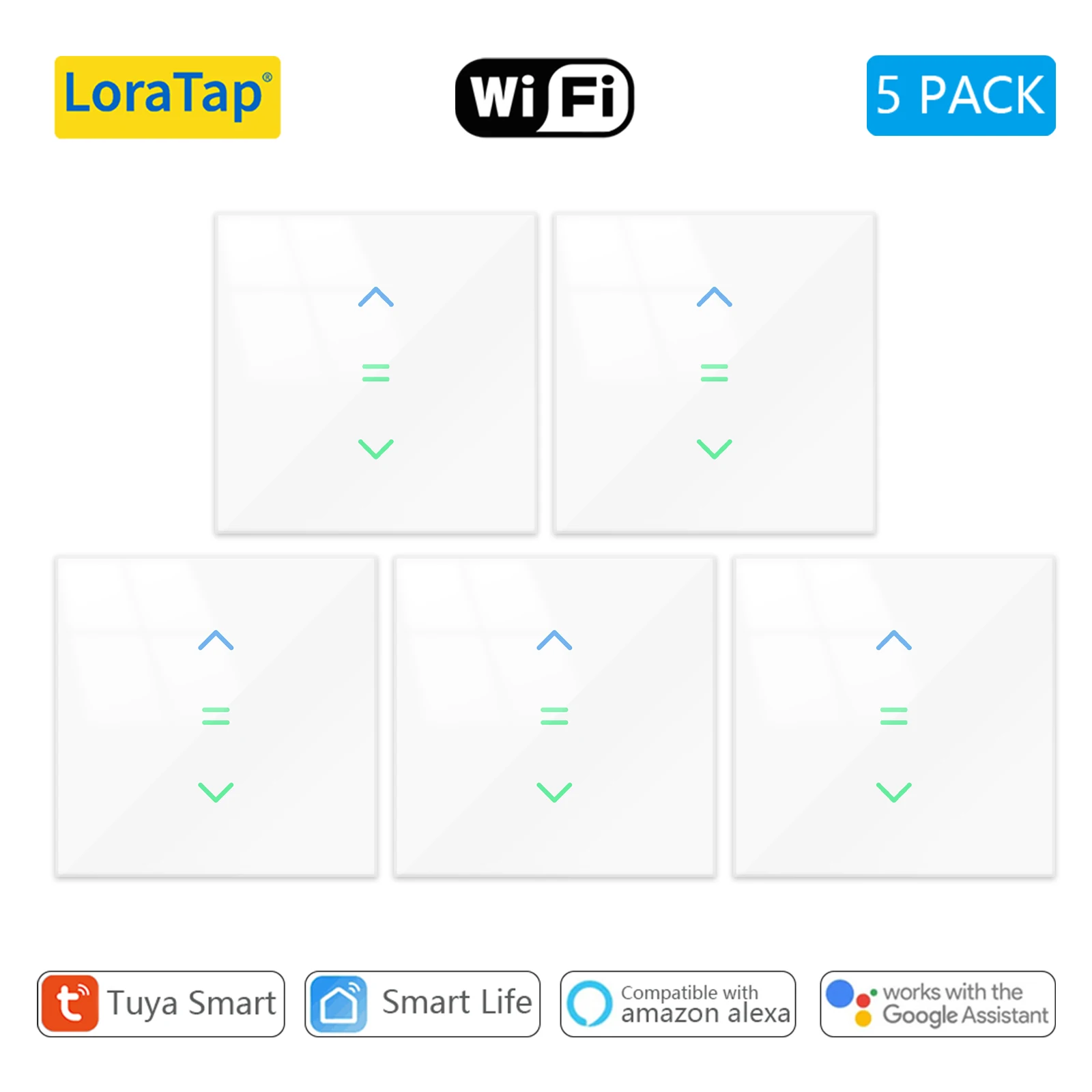 5 PACK White