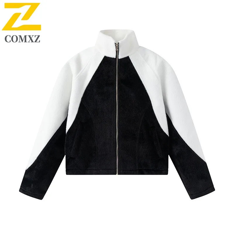 

COMXZ Men's Bread Jacket 2025 Retro American Style Warm Feature Ski Trip Winter Jacket Street Look Windproof Design Padding Coat