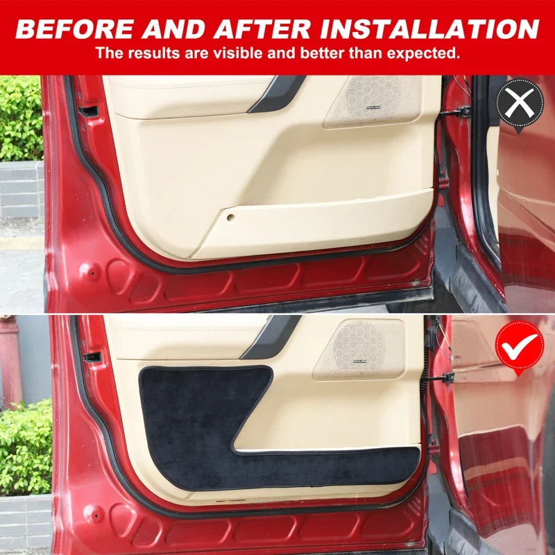 

Car Door Anti-Kick Pad For 2007-2012 Land Rover Freelander 2 LR2 Velvet Door Anti-Dirty Protector Cover Interior Accessories