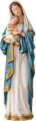 12.5cmH Estatua de Madonna y Niño de