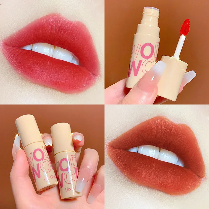 

Colorful Lip Balm Water Mist Lip Gloss Matte Velvet Lipstick Thin and Easy To Color Portable Lipstick Promotion