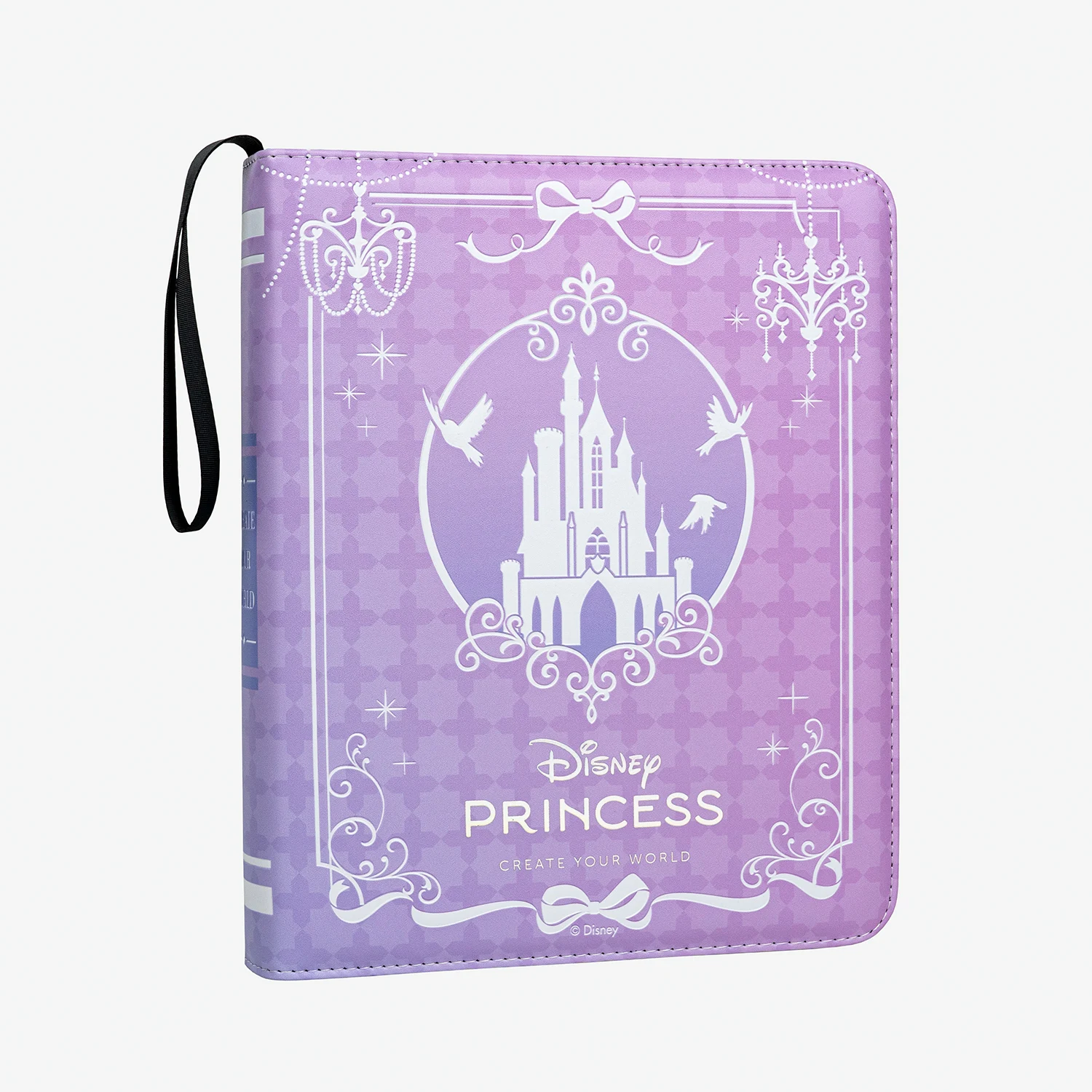 CARDFUN Disney Princess Card Album 9 Pocket Card Binder with Sleeves 360 Double Sided Pocket PU Leather Cover