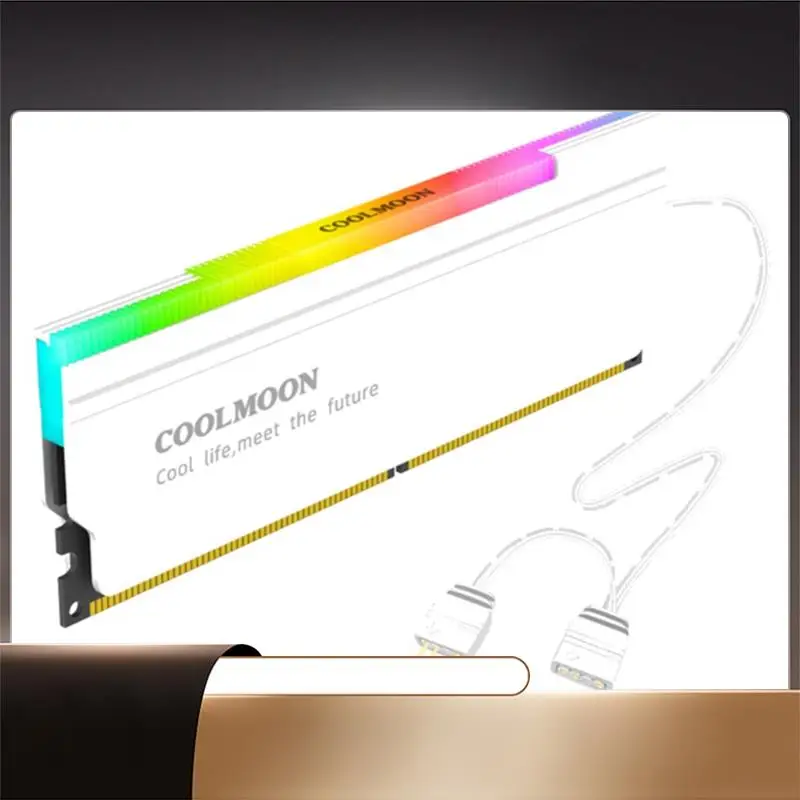 

COOLMOON 1 шт. RAM радиатор памяти кулер 5 В 3-контактный ARGB адресный охлаждающий жилет радиатор для DDR3 DDR4 DDR5-N35R