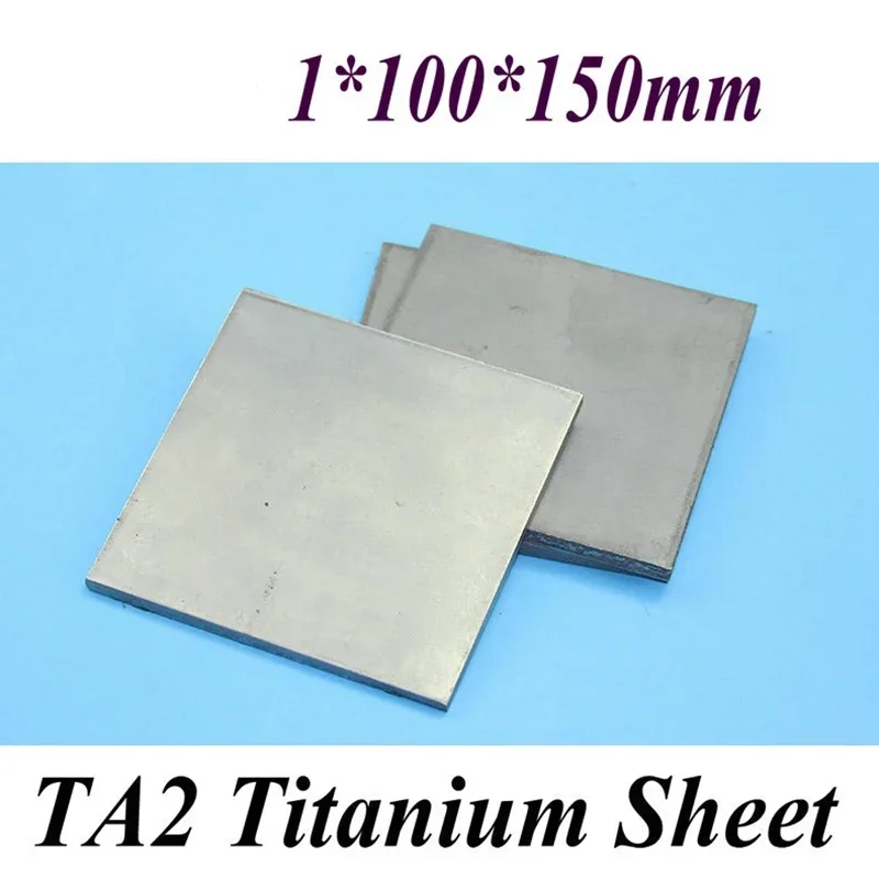 1*100*150mm Titanium Sheet UNS Gr1 TA2 Pure Titanium Ti Plate Industry or DIY Material customize