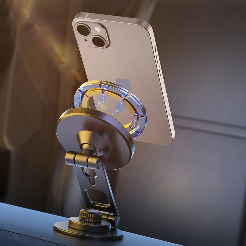 

Car Mount for Car Dashboard Tesla Display Screen Metal Magnetic Car Phone Holder 360° Rotation Car Brackets for iPhone 17 Xiaomi