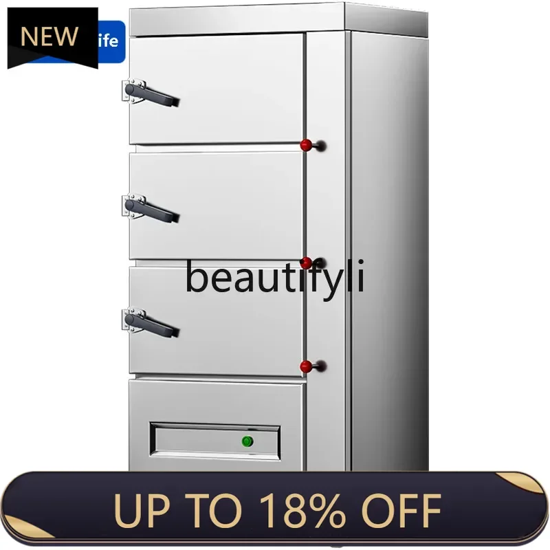 

New arrive Commercial Electric Steam Box Intelligent Three-Door Seafood Gas Rice Steamer Restaurant Fish Steamer Large Soup Stea