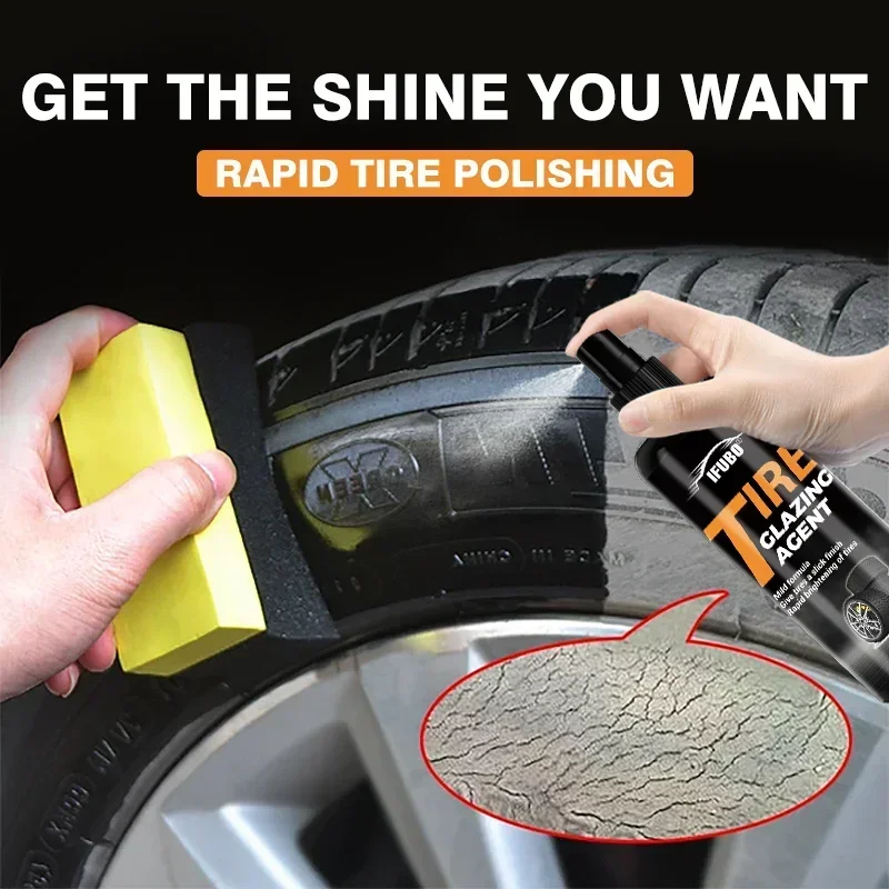 New automobile tire gloss coating wax, tire polishing paste, rubber and leather repair agent.