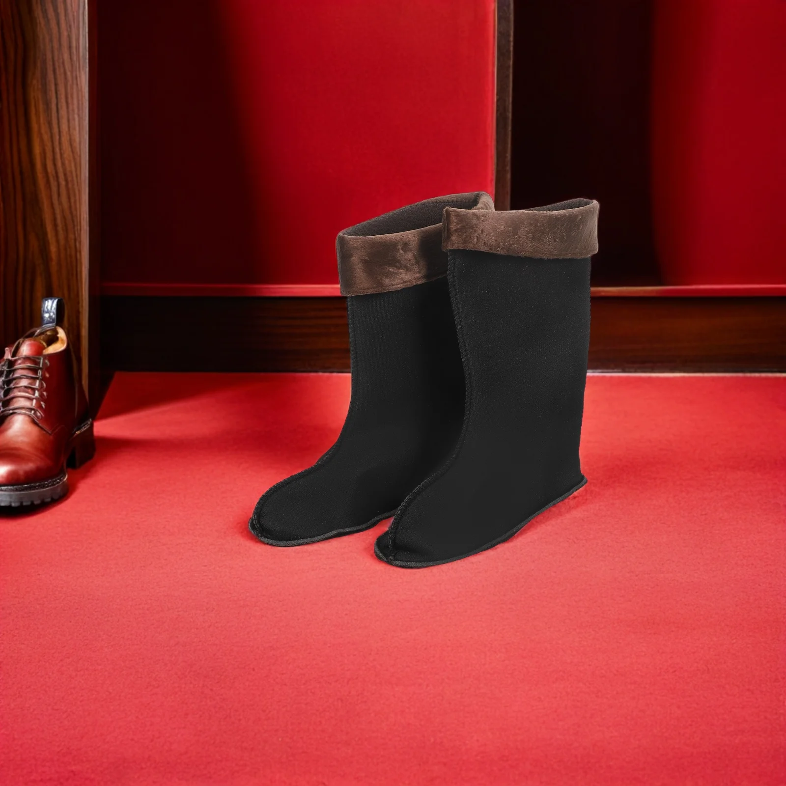 

1 Pair Rain Boot Fleece Liners Thick Warm Shoe Inserts For Winter Thermal Socks Insulated Boot Liners For Hiking Outdoor Work