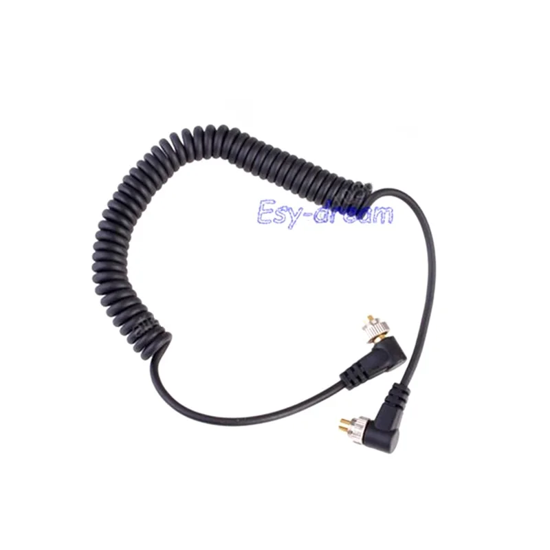 Male to Male PC-PC Flash PC to PC Sync Cable Cord for Flash Speedlite without Hotshoe Hot Shoe