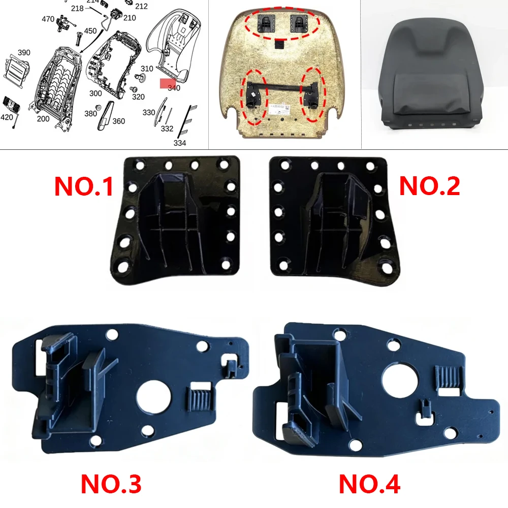 Front Seatback Cover Backrest Mount Bracket Fastener Fix Clip For Mercedes-Benz C200 S205 W205 E250 W213 S213 GLC220d X253 C253