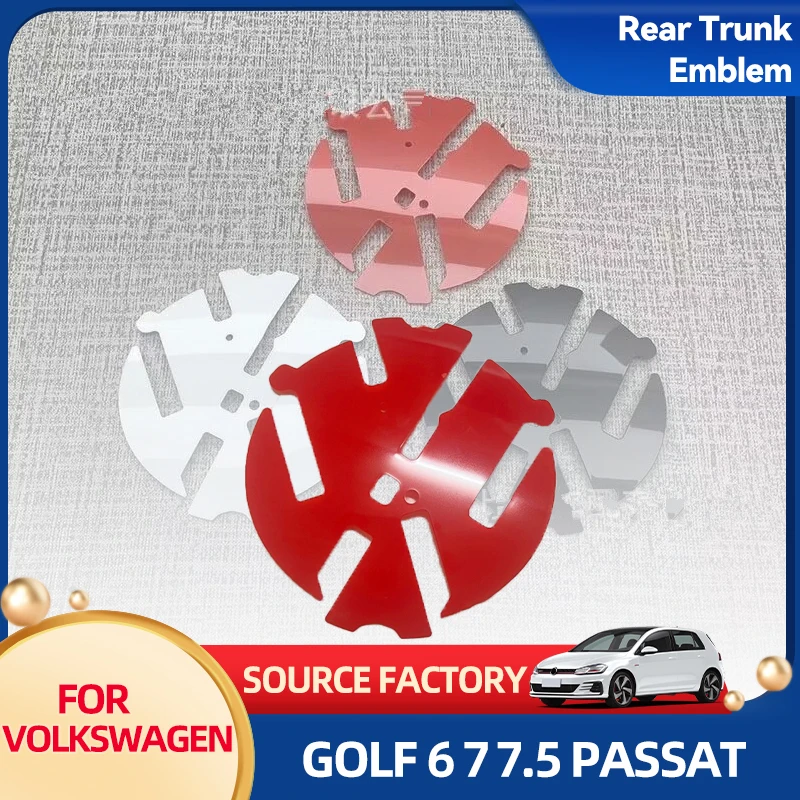 

Лидер продаж 2026 для VW VOLKSWAGEN, автомобильный мусор, 1 шт., 110 мм, черный/красный/белый задний логотип автомобиля, фон для гольфа 6/7/7,5/Polo/Passat/T-Roc/Art
