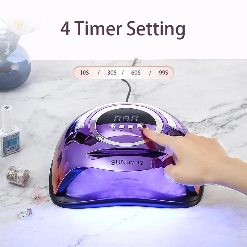 320W LED Nail Dryer Lamp Professional UV Nail Lamp for Nails Manicure 72 Beads Fast Curing Gel Polish Electroplated Drying Lamp