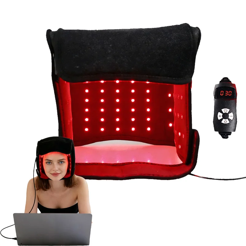 Red Light Cap Hair Growth Hat for Scalp Care Red Light Therapy Hat with Adjustable Timing Brightness for Home Use Gift for Men