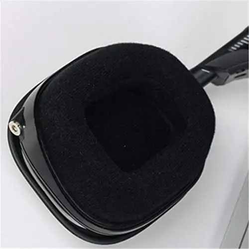 Funda de espuma de franela de cojín de repuesto, piezas de reparación compatibles con auriculares para juegos Astro A10 (almohadillas para los oídos 1 par)