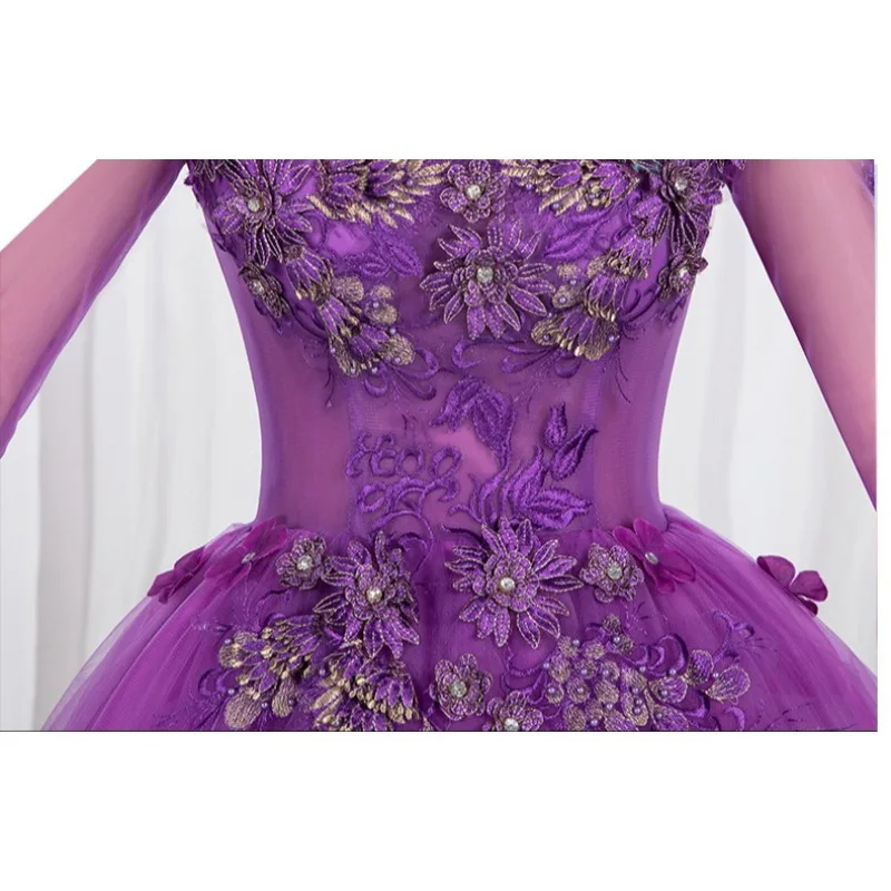 فستان سهرة نسائي جديد موديل 2026 برقبة على شكل حرف v فستان سهرة عصري للتخسيس أداء امتحان فني تنورة طويلة منتفخة حالمة