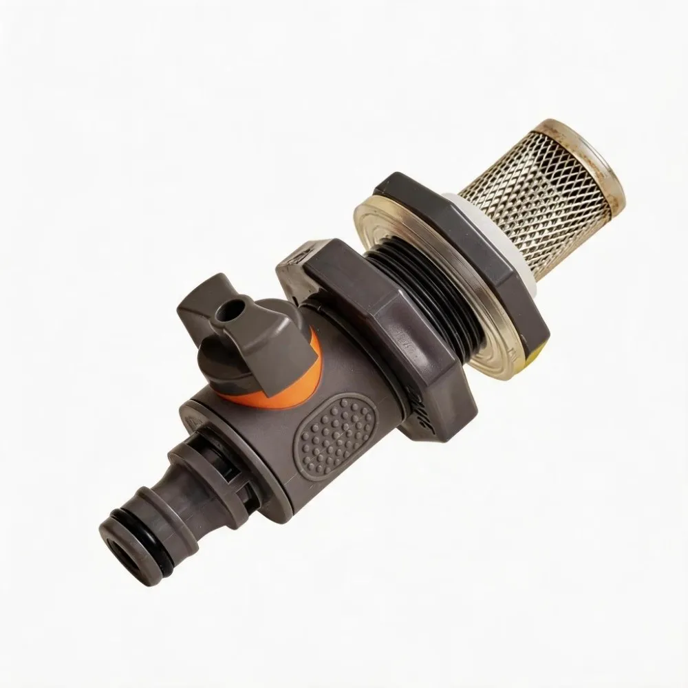 PVC IBC Water Tank Adapter Leakproof Quick Connector Rain Barrel Hose Connector Flow Control Shut-Off Ball Valve
