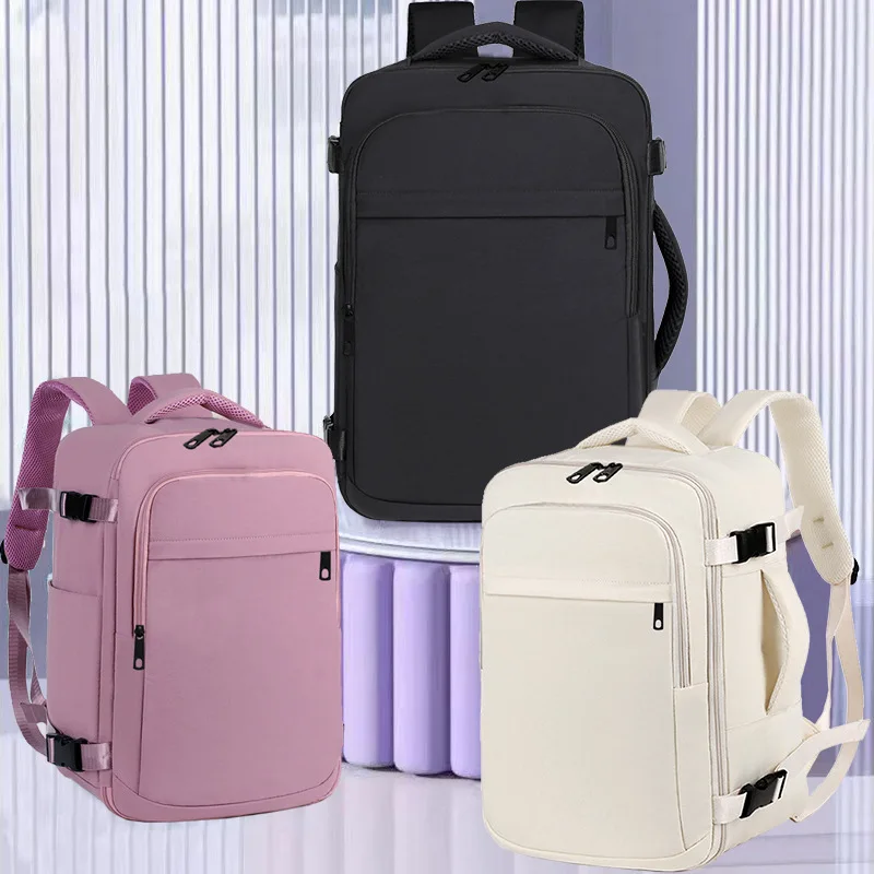 

Practical Multi-Pocket Backpack Multi-Color Choice Adjustable-Strap Lightweight for Daily Use, Stylish Functional Laptop Bag