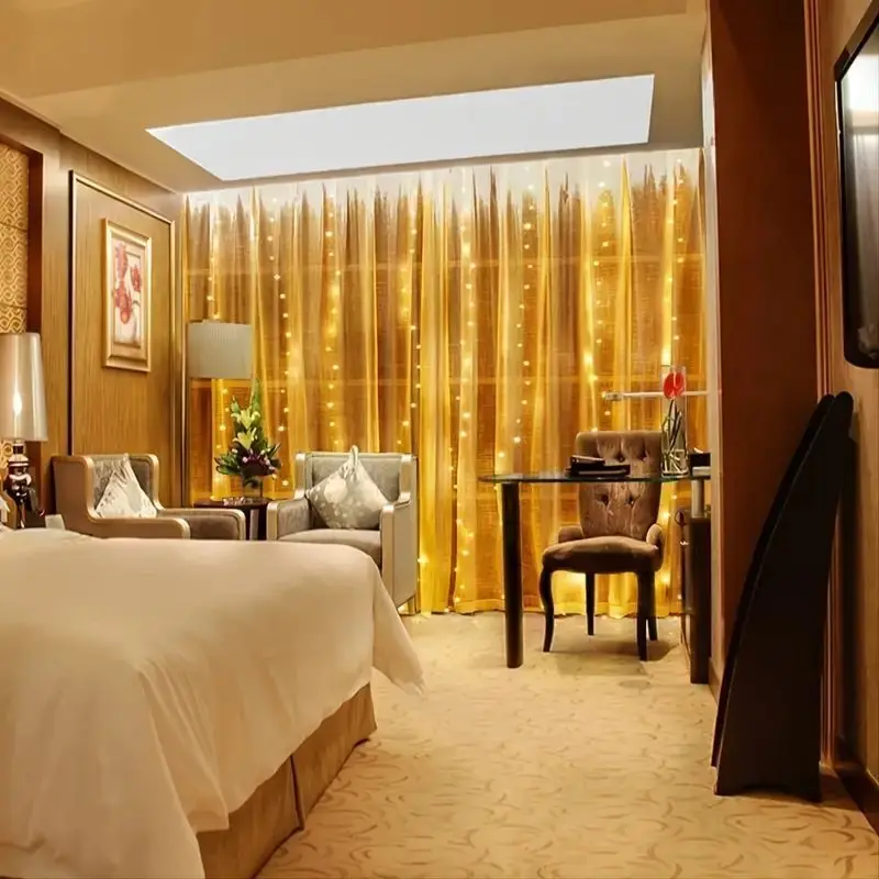 USB Curtain LED String Light Decor for Home Christmas Garland Light 8 Modes Fairy Lights Holiday Valentine's Day Christmas Decor