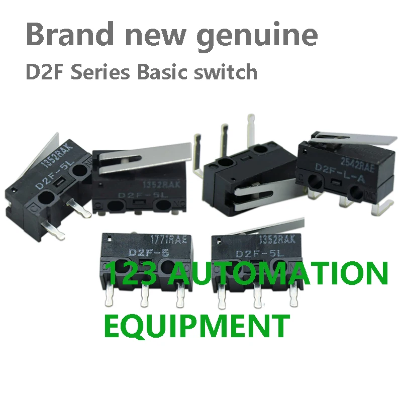 20 SZTUK Autentycznych Nowych Omron D2F-5 5L L L2L L3 L30-A1 L-A1 L-A L-D3 L-D Subminiaturowych Podstawowych Czujników Przełącznikowych